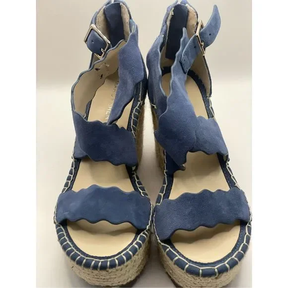 Marc Fisher Calita Platform Wedge blue size 6 M - Picture 7 of 7